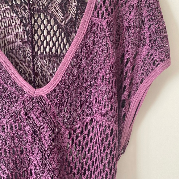 Purple Knit Beach cover up. - Picture 7 of 7